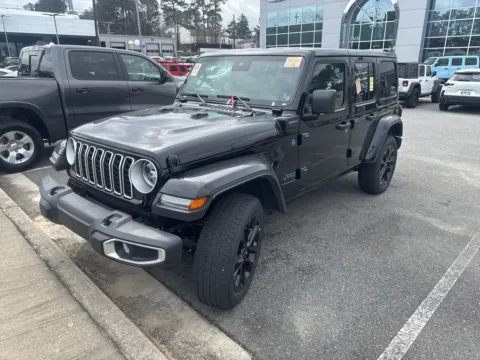 Black 2025 Jeep Wrangler Sahara 4xe for sale in Macon, GA