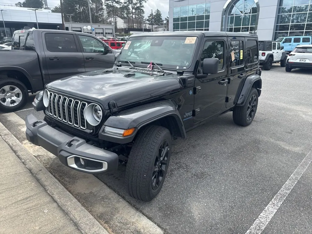 Black 2025 Jeep Wrangler Sahara 4xe for sale in Macon, GA