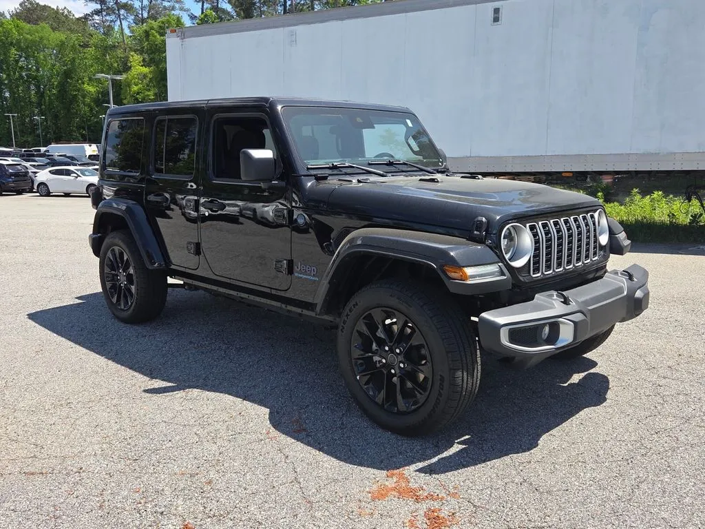 Used 2025 Jeep Wrangler 4xe Sahara 4XE with VIN 1C4RJXP68SW584400 for sale in Lumberton, NC