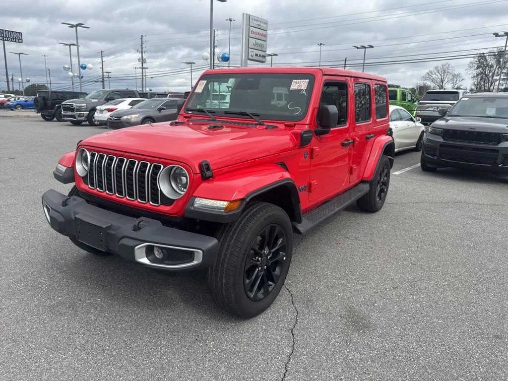 Red 2025 Jeep Wrangler Sahara 4xe for sale in Macon, GA