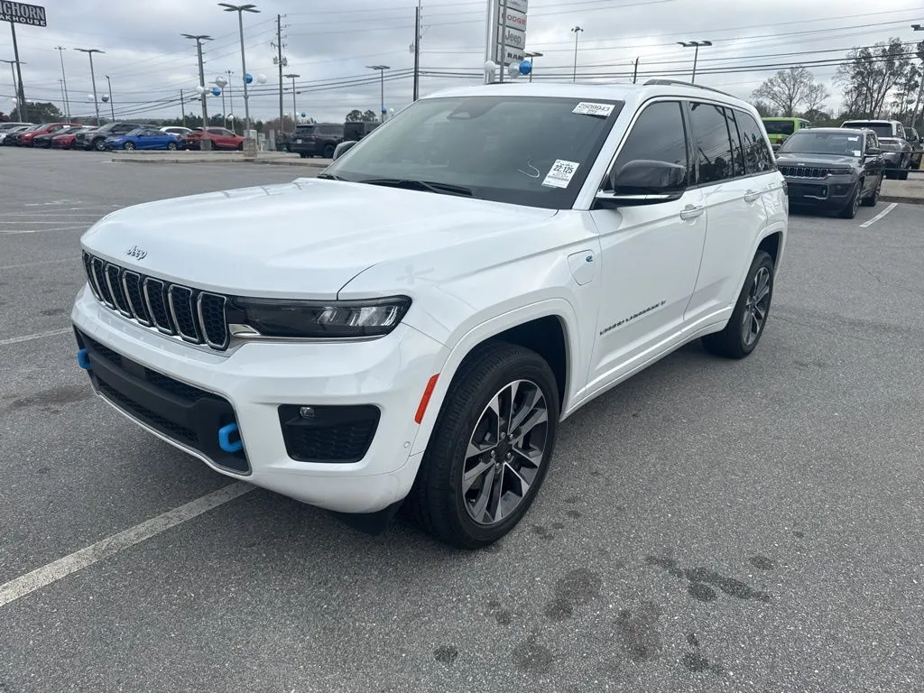 White 2023 Jeep Grand Cherokee Overland 4xe for sale in Macon, GA