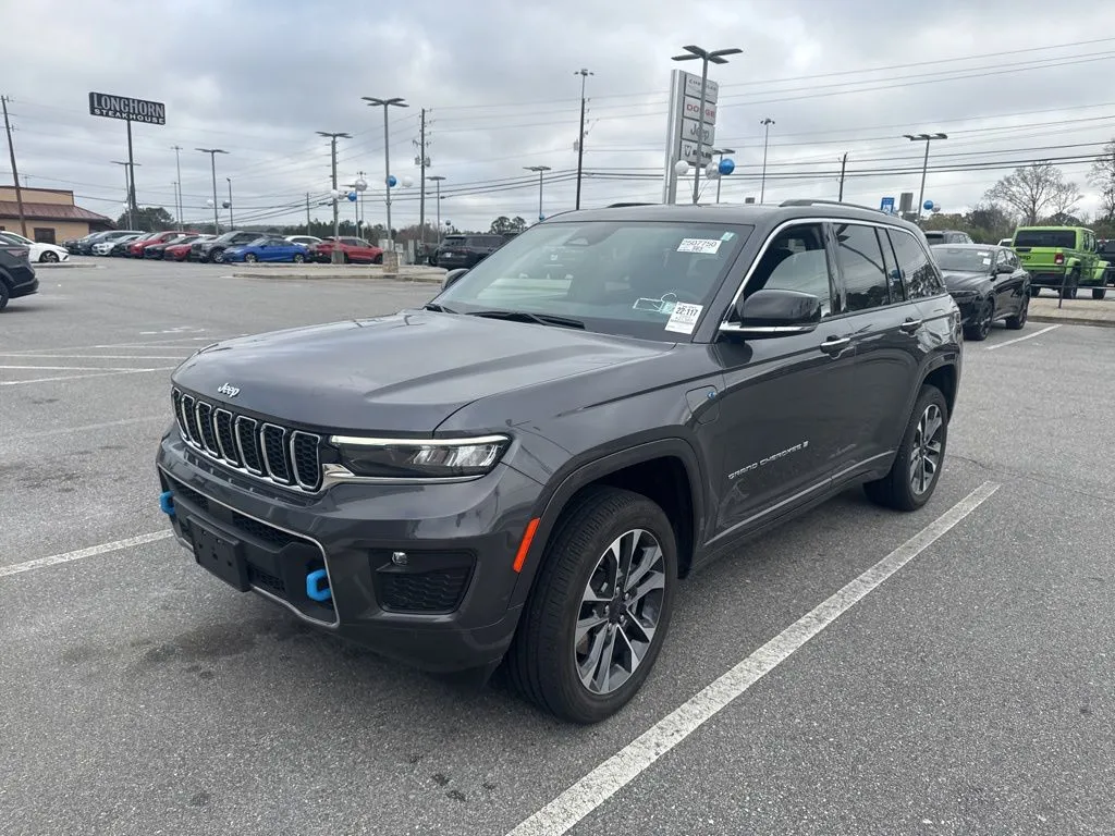 Gray 2023 Jeep Grand Cherokee Overland 4xe for sale in Macon, GA