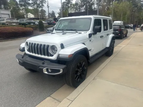 White 2025 Jeep Wrangler Sahara 4xe for sale in Macon, GA