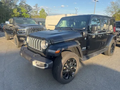 Black 2025 Jeep Wrangler Sahara 4xe for sale in Macon, GA