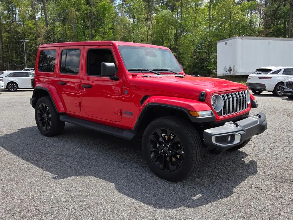 Used 2025 Jeep Wrangler 4xe Sahara 4XE with VIN 1C4RJXP66SW583777 for sale in Lumberton, NC