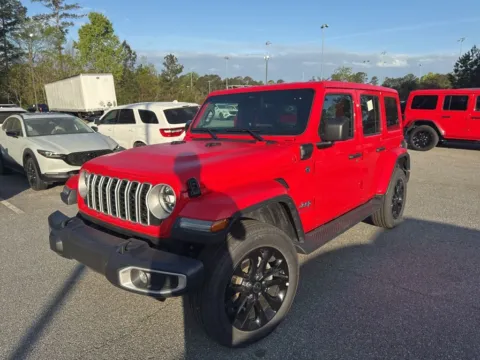Red 2025 Jeep Wrangler Sahara 4xe for sale in Macon, GA