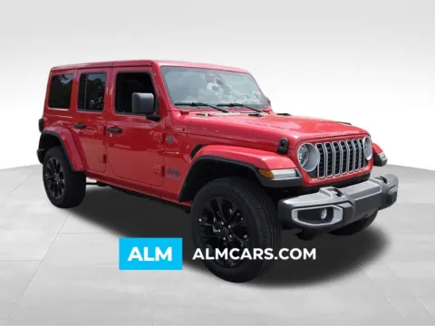 Red 2025 Jeep Wrangler Sahara 4xe for sale in Macon, GA