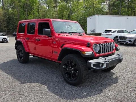 Red 2025 Jeep Wrangler Sahara 4xe for sale in Macon, GA