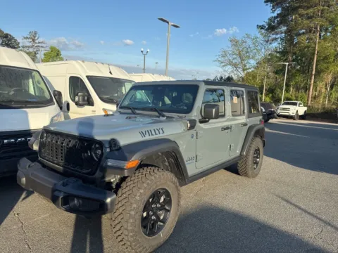 Gray 2025 Jeep Wrangler Willys 4xe for sale in Macon, GA