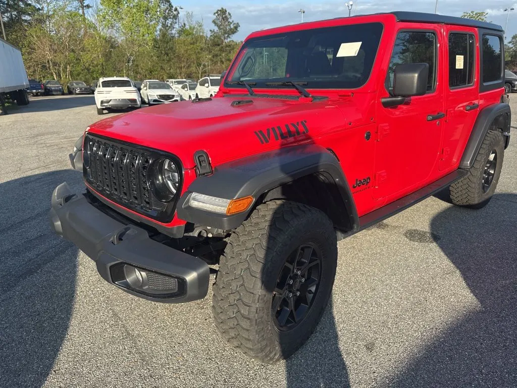 Red 2024 Jeep Wrangler Willys for sale in Macon, GA