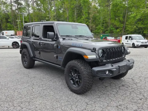 Gray 2025 Jeep Wrangler Willys 4xe for sale in Macon, GA