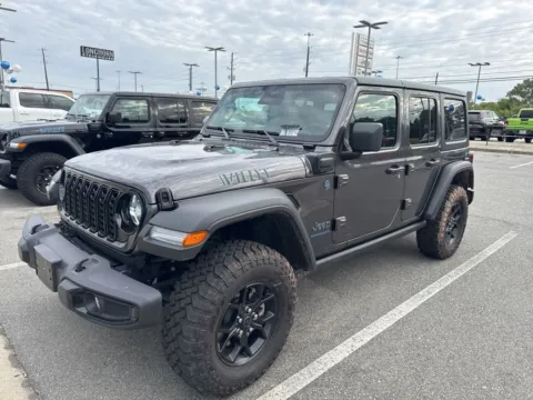 Gray 2025 Jeep Wrangler Willys 4xe for sale in Macon, GA
