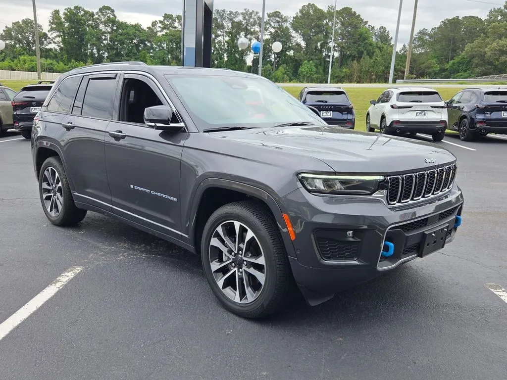 Gray 2023 Jeep Grand Cherokee Overland 4xe for sale in Macon, GA
