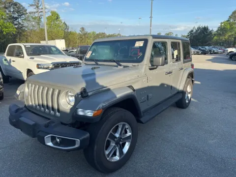 Gray 2021 Jeep Wrangler Unlimited Sahara for sale in Macon, GA