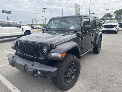 Black 2025 Jeep Wrangler Willys 4xe for sale in Macon, GA
