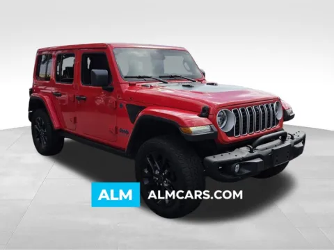 Red 2025 Jeep Wrangler Sahara 4xe for sale in Macon, GA