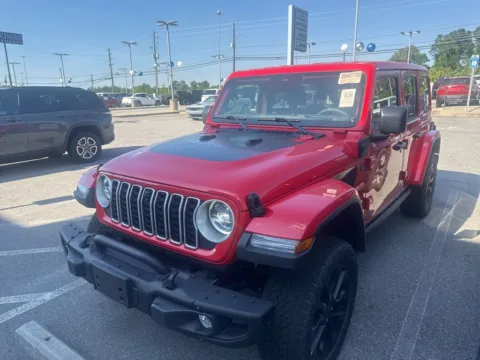 Red 2025 Jeep Wrangler Sahara 4xe for sale in Macon, GA
