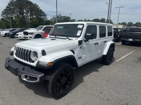 White 2025 Jeep Wrangler Sahara 4xe for sale in Macon, GA