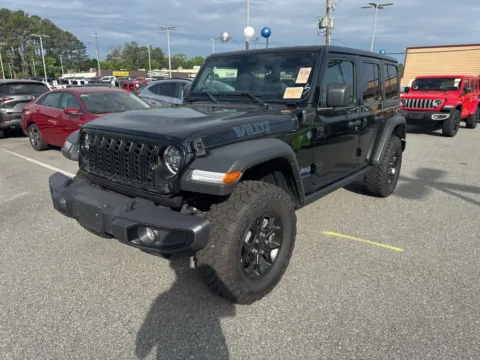 Black 2025 Jeep Wrangler Willys 4xe for sale in Macon, GA
