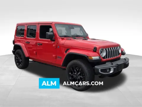 Red 2025 Jeep Wrangler Sahara 4xe for sale in Macon, GA