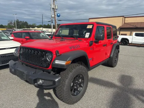 Red 2025 Jeep Wrangler Willys 4xe for sale in Macon, GA