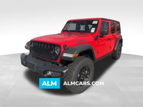 Red 2025 Jeep Wrangler Willys 4xe for sale in Macon, GA