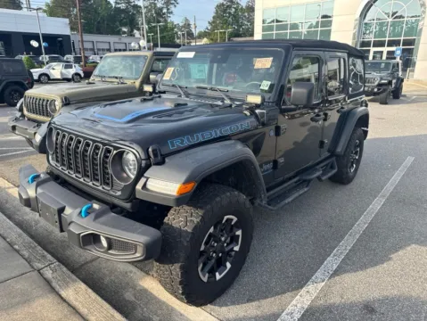 Black 2024 Jeep Wrangler Rubicon 4xe for sale in Macon, GA