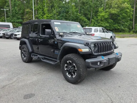 Black 2024 Jeep Wrangler Rubicon 4xe for sale in Macon, GA
