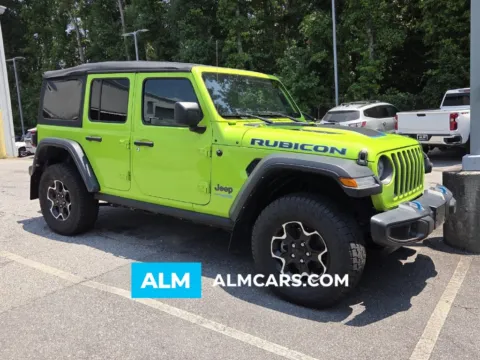 Green 2021 Jeep Wrangler Unlimited Rubicon 4xe for sale in Macon, GA
