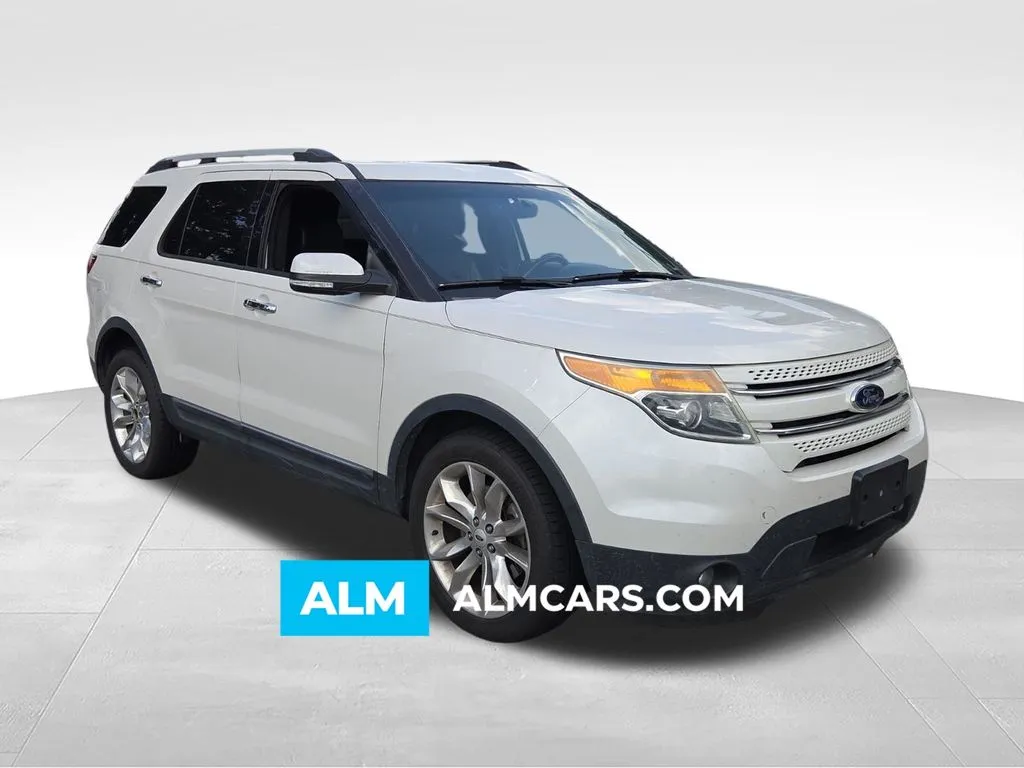 White 2015 Ford Explorer Limited for sale in Macon, GA