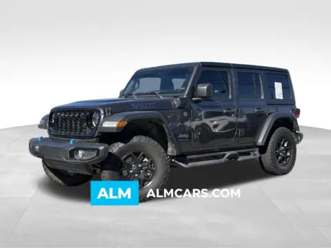 Gray 2024 Jeep Wrangler Willys 4xe for sale in Macon, GA