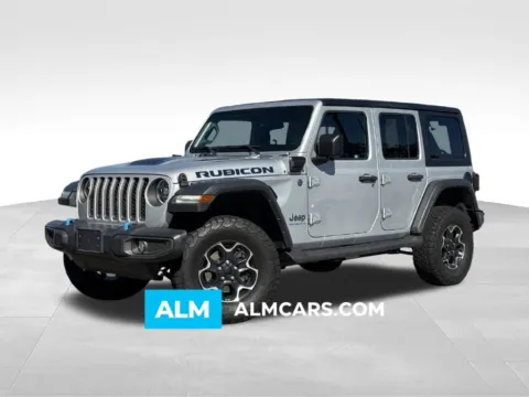 Silver 2023 Jeep Wrangler Rubicon 4xe for sale in Macon, GA