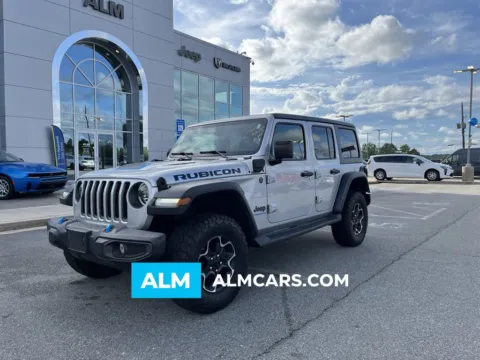 Silver 2023 Jeep Wrangler Rubicon 4xe for sale in Macon, GA