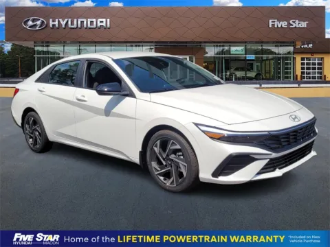 White 2025 Hyundai Elantra SEL Sport for sale in Macon, GA