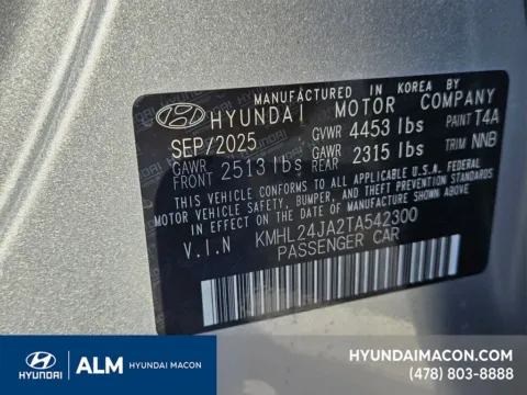 More photos of 2026 Hyundai Sonata SE at ALM Hyundai Macon, GA