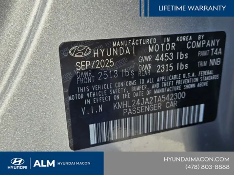 More photos of 2026 Hyundai Sonata SE at ALM Hyundai Macon, GA