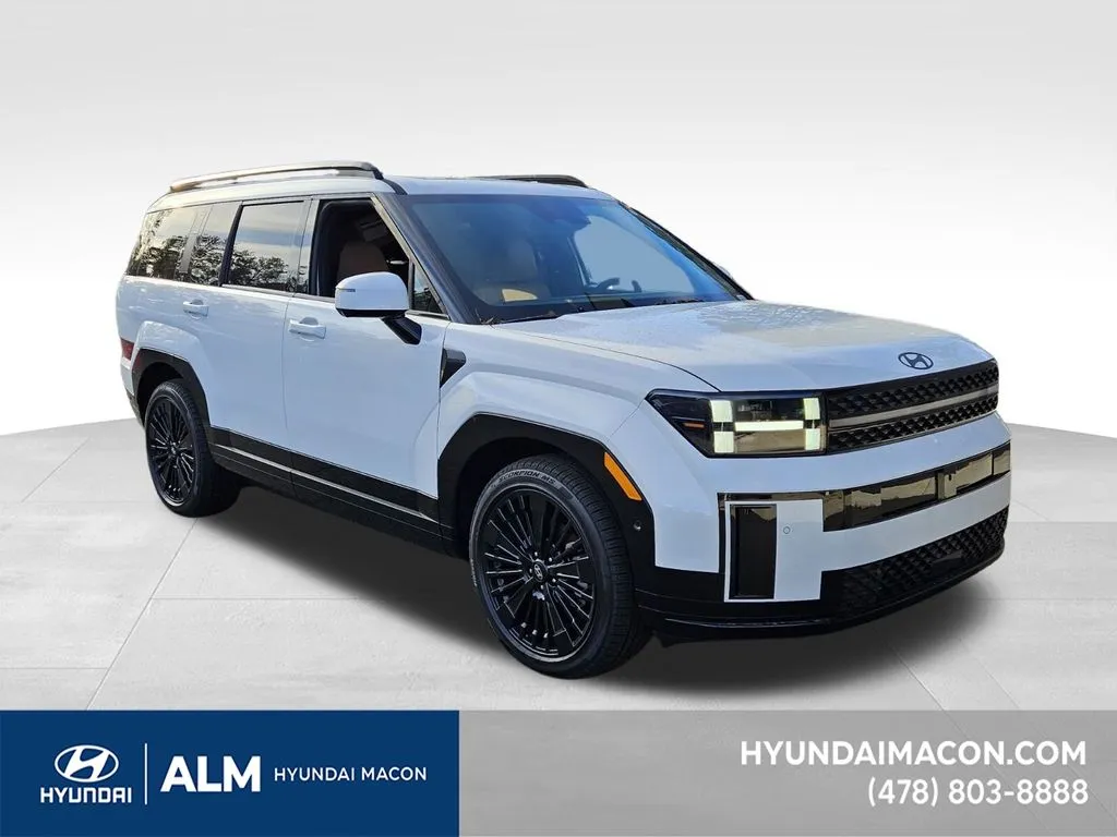 White 2026 Hyundai Santa Fe Hybrid Calligraphy for sale in Macon, GA