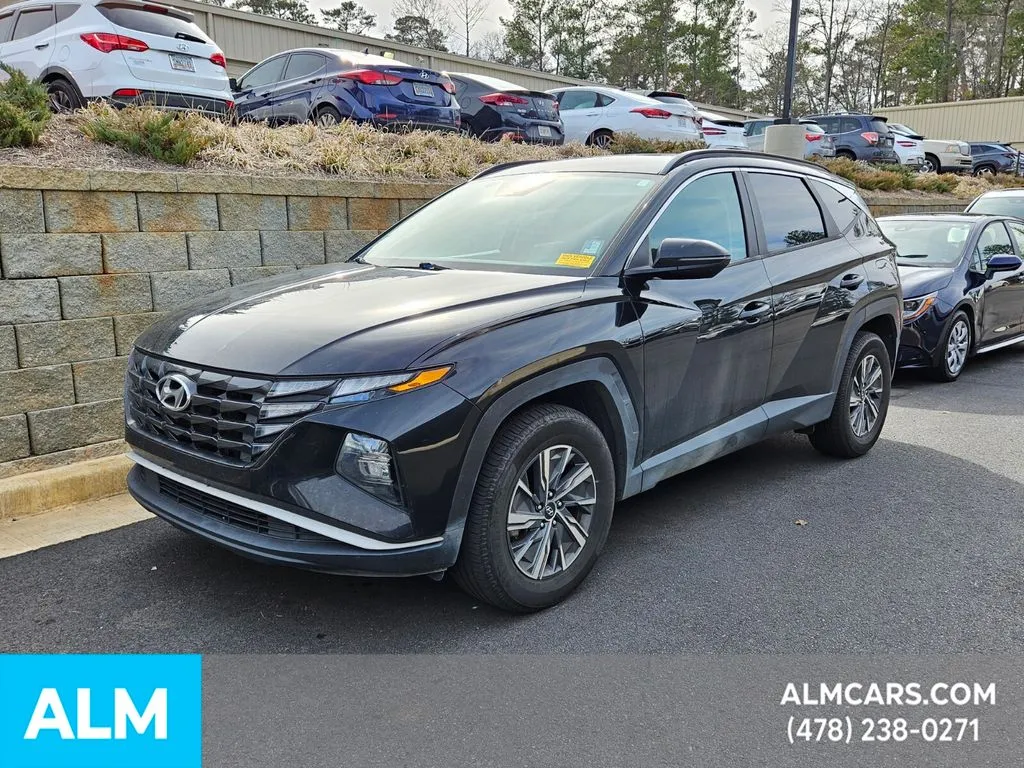 Black 2022 Hyundai Tucson Hybrid Blue for sale in Macon, GA