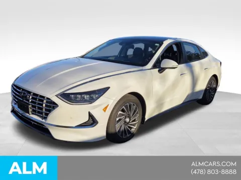 White 2022 Hyundai Sonata Hybrid Limited for sale in Macon, GA