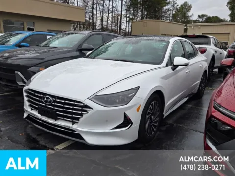 White 2022 Hyundai Sonata Hybrid Limited for sale in Macon, GA