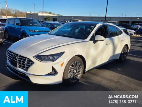 White 2022 Hyundai Sonata Hybrid Limited for sale in Macon, GA