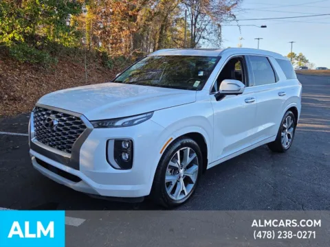 White 2021 Hyundai Palisade Limited for sale in Macon, GA