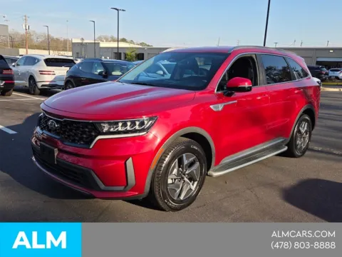 Red 2021 Kia Sorento Hybrid S for sale in Macon, GA