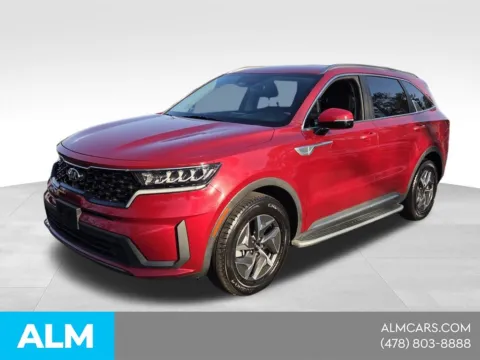 Red 2021 Kia Sorento Hybrid S for sale in Macon, GA