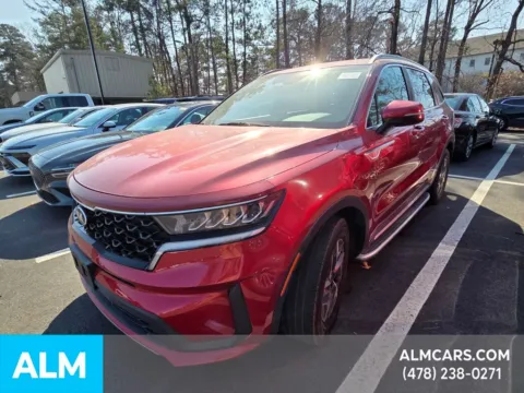 Red 2021 Kia Sorento Hybrid S for sale in Macon, GA
