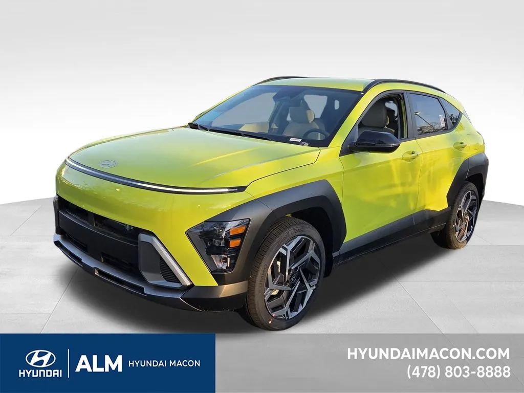 Yellow 2026 Hyundai Kona SEL Premium for sale in Macon, GA