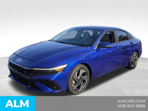 Blue 2024 Hyundai Elantra Hybrid Limited for sale in Macon, GA