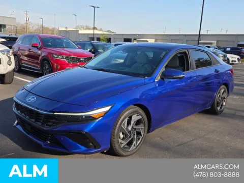 Blue 2024 Hyundai Elantra Hybrid Limited for sale in Macon, GA