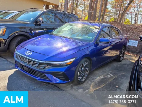 Blue 2024 Hyundai Elantra Hybrid Limited for sale in Macon, GA