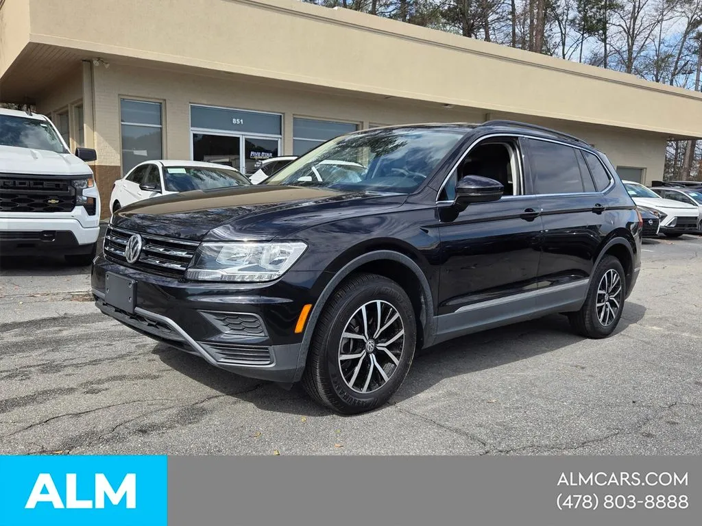 Black 2021 Volkswagen Tiguan 2.0T SE for sale in Macon, GA